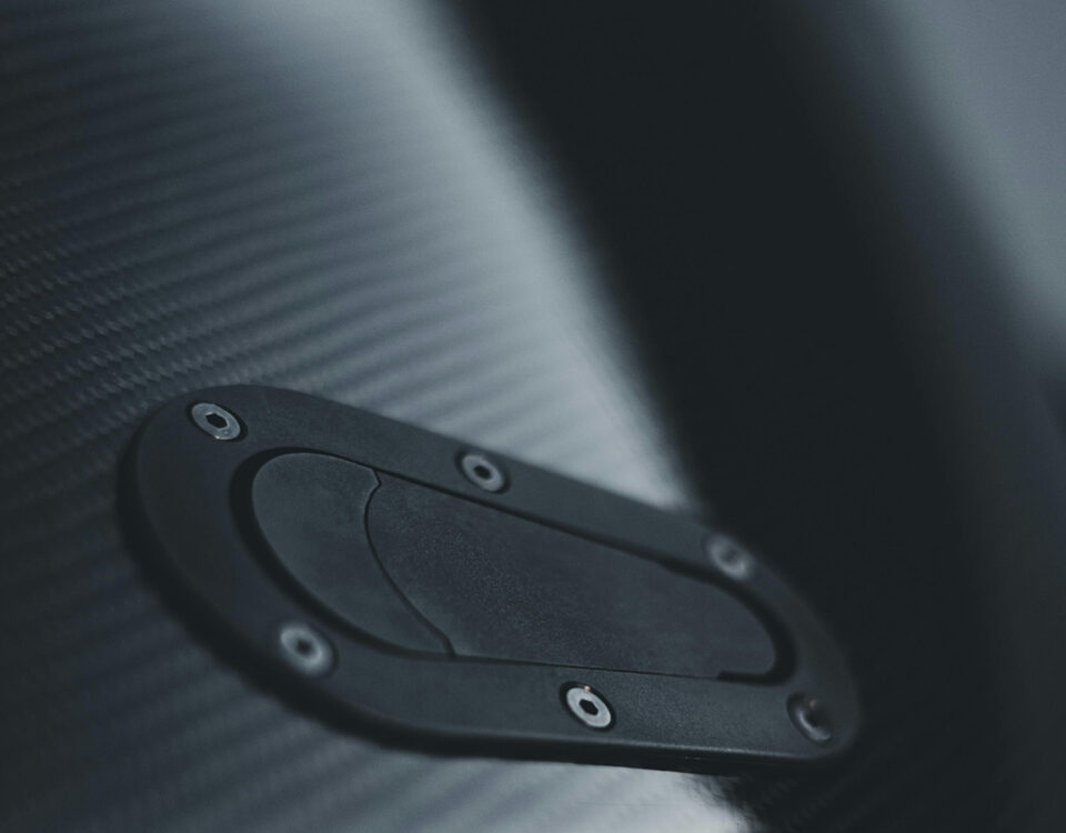 Carbonteil aus Auto Nahaufnahme
